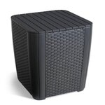 Keter Keter Table d'appoint de jardin Luzon Osier plat Graphite