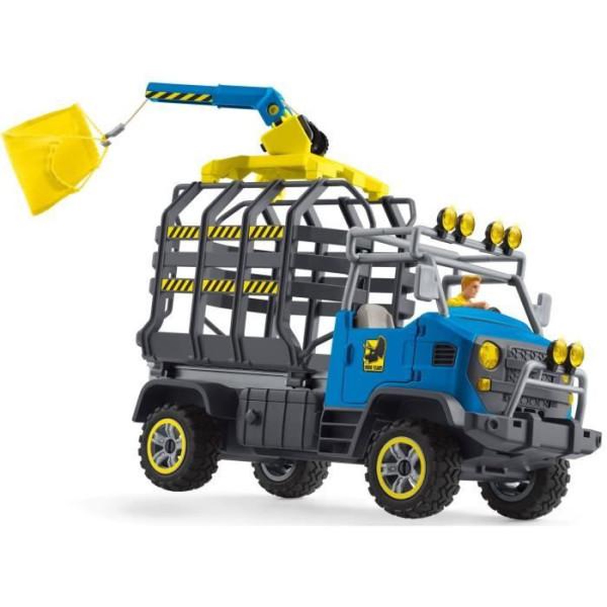 Voir la diapositive 4 : Schleich Mission de transport Dino, coffret de 43 pieces avec figurine tricératops et camion de transport, jouets dinosaures pour enfant