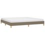 Voir la diapositive 3 : VIDAXL Cadre de lit sans matelas taupe 200x200 cm tissu