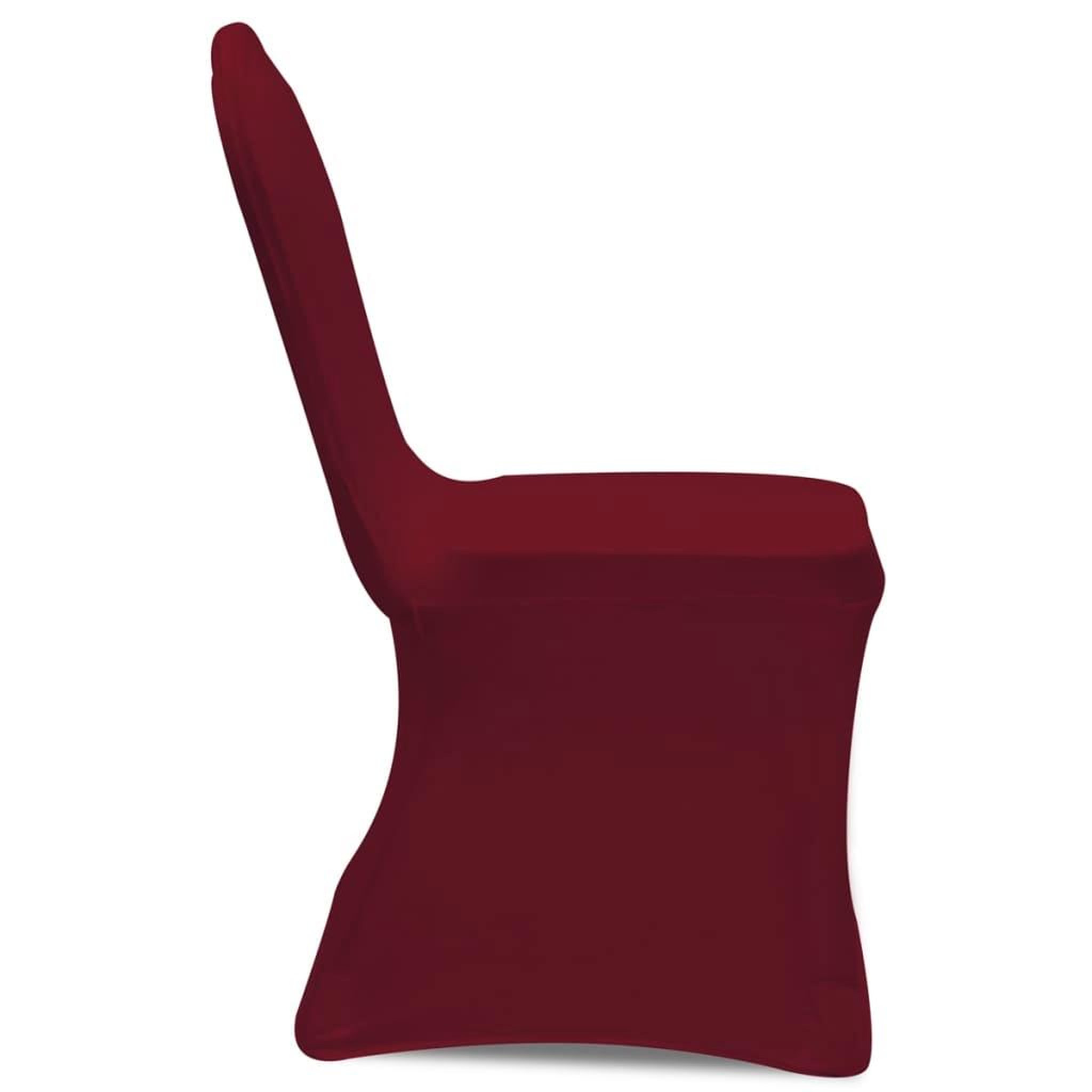 Voir la diapositive 4 : VIDAXL Housse bordeaux extensible pour chaise 6 pieces