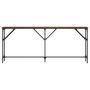 Voir la diapositive 4 : VIDAXL Table console chene marron 180x23x75 cm bois d'ingenierie