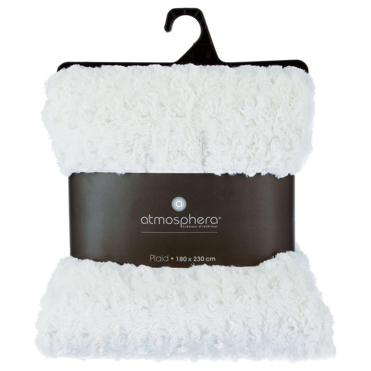 ATMOSPHERA Plaid en imitiation fourrure à boucles en polyester