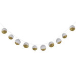 Atmosphera Kids Guirlande Lumineuse  Boule  178cm Blanc & Or