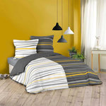 Paris Prix Parure de Lit 3 Pièces  Alistair  260x240cm Gris