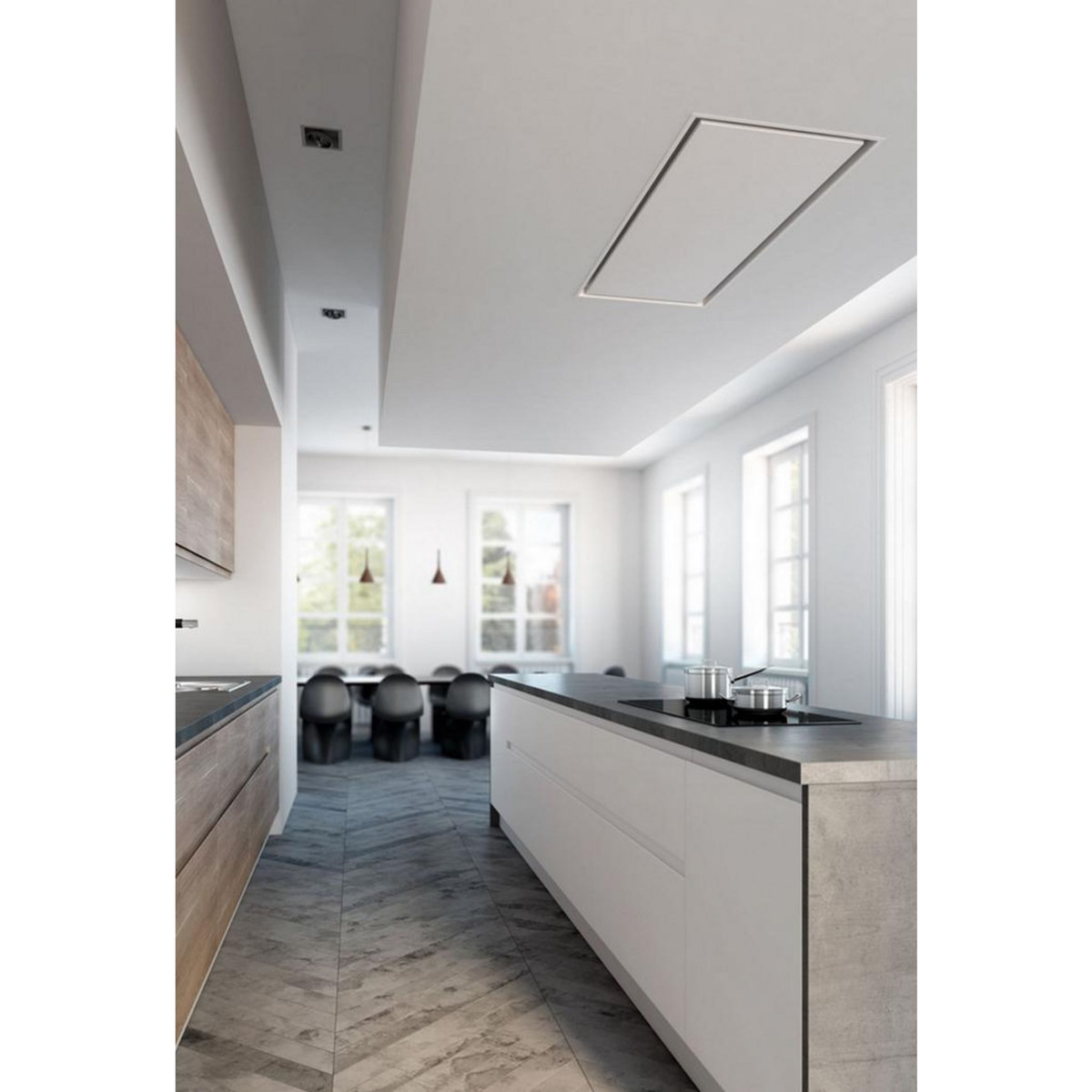 Novy Hotte plafond 120cm 693m3/h blanc - 6841