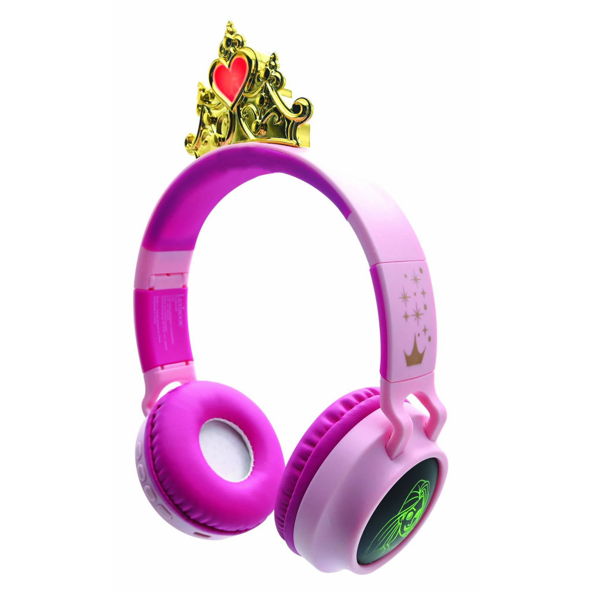 Lexibook Casque lumineux pliable Bluetooth et filaire Princesses Disney avec limitation du volume