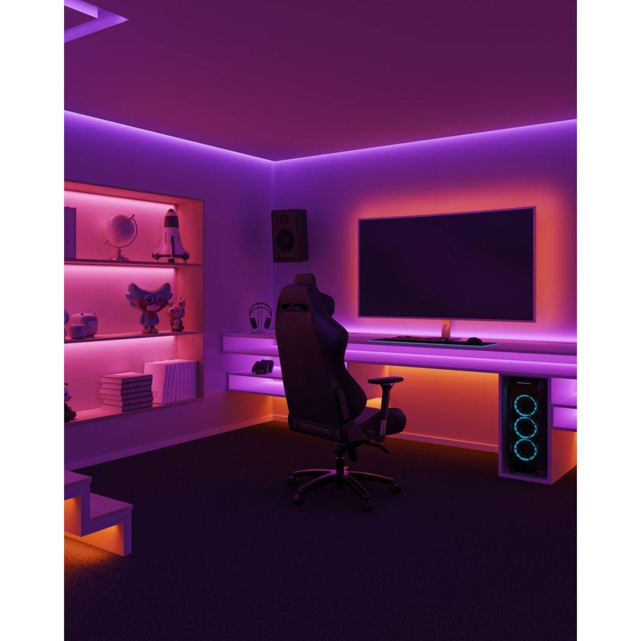 Voir la diapositive 5 : Philips Ruban LED HUE  W&C Lightstrip Solo 5m
