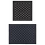 Voir la diapositive 2 : VIDAXL Ensemble de serviettes 20 pcs noir et gris coton