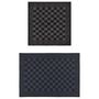 Voir la diapositive 2 : VIDAXL Ensemble de serviettes 20 pcs noir et gris coton