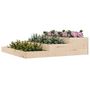 Voir la diapositive 3 : VIDAXL Jardiniere 107x107x27 cm Bois massif de pin