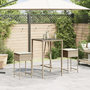 Voir la diapositive 3 : VIDAXL Tabourets de bar jardin avec coussins lot de 2 beige poly rotin