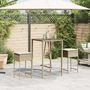 Voir la diapositive 3 : VIDAXL Tabourets de bar jardin avec coussins lot de 2 beige poly rotin