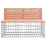 Voir la diapositive 3 : VIDAXL Banc de jardin design gabion 103x70x65cm bois massif de douglas