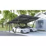 Habitat et Jardin Carport solaire avec panneaux photovoltaïques - 715 x  556 x 366 cm - Gris - 8,2 kW