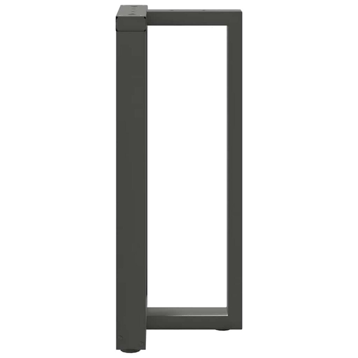 VIDAXL Pieds de table de bar forme de T 2 pcs anthracite acier