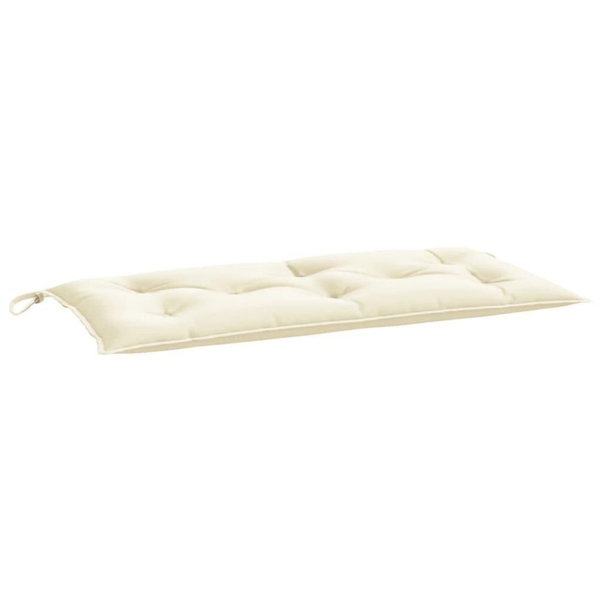 VIDAXL Coussins de banc jardin lot de 2 creme 100x50x7 cm tissu oxford