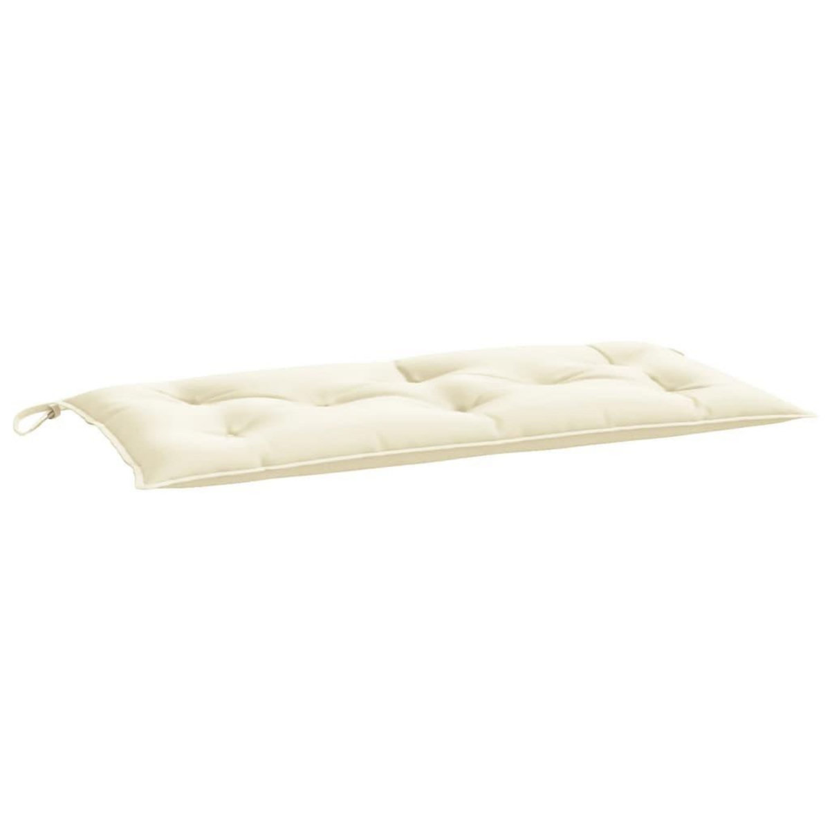 VIDAXL Coussins de banc jardin lot de 2 creme 100x50x7 cm tissu oxford