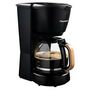 Voir la diapositive 4 : Bestron Cafetière filtre 10 tasses 1000w noir/bois - ACM900BW