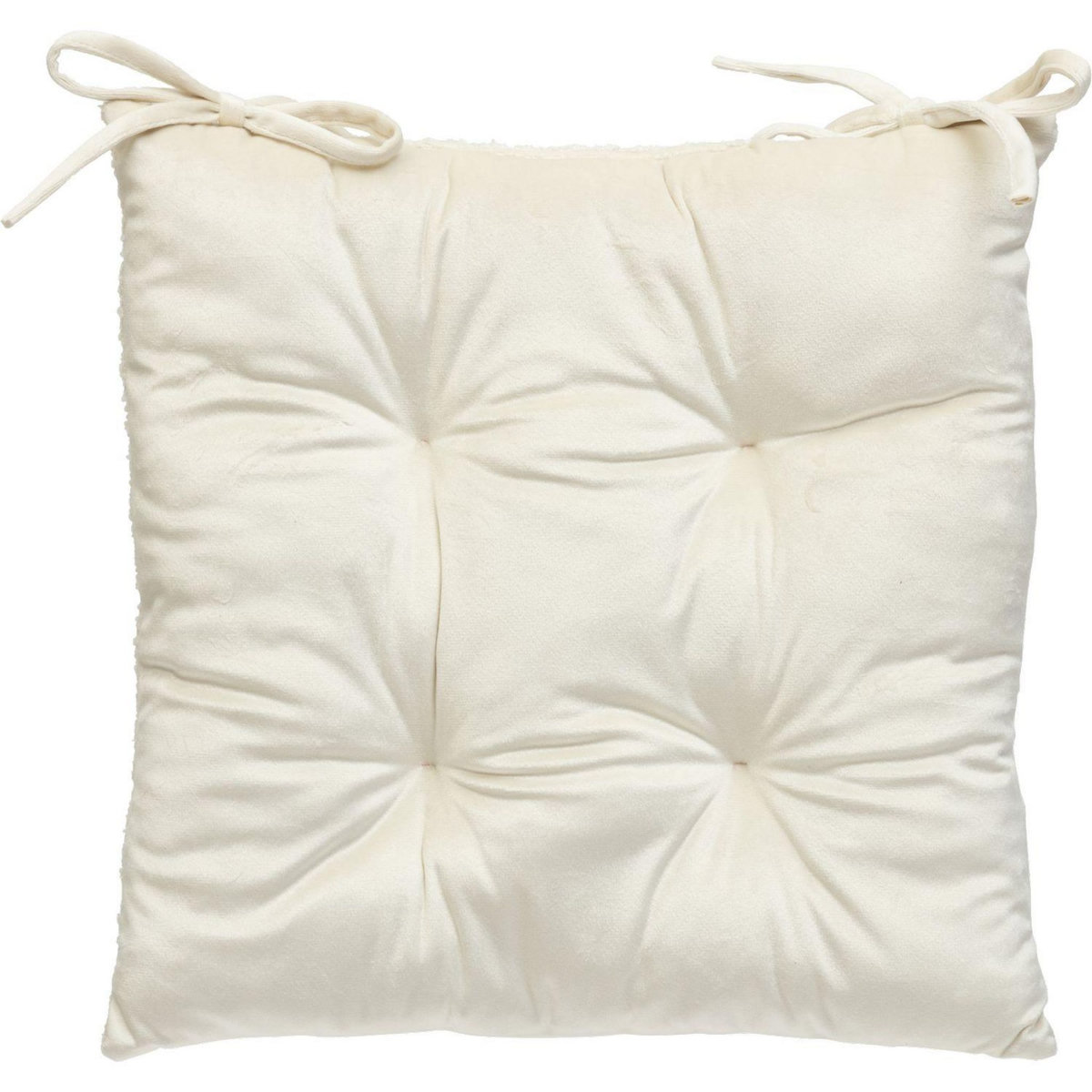 ATMOSPHERA Galette de chaise bouclette SOANA - Blanc