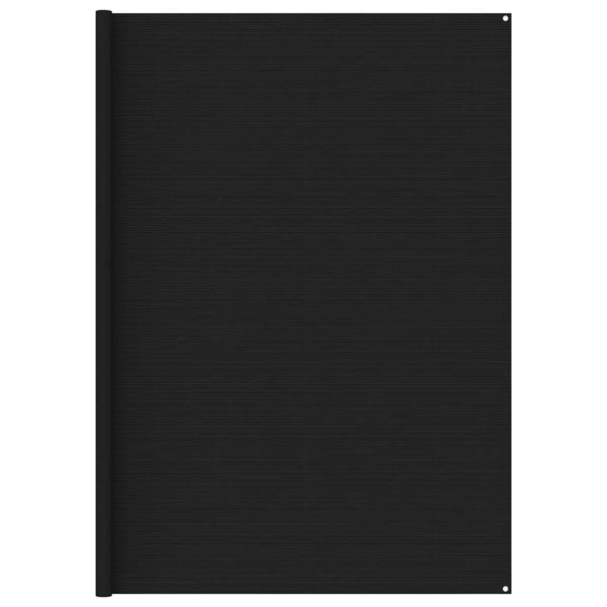 VIDAXL Tapis de tente 300x600 cm Noir