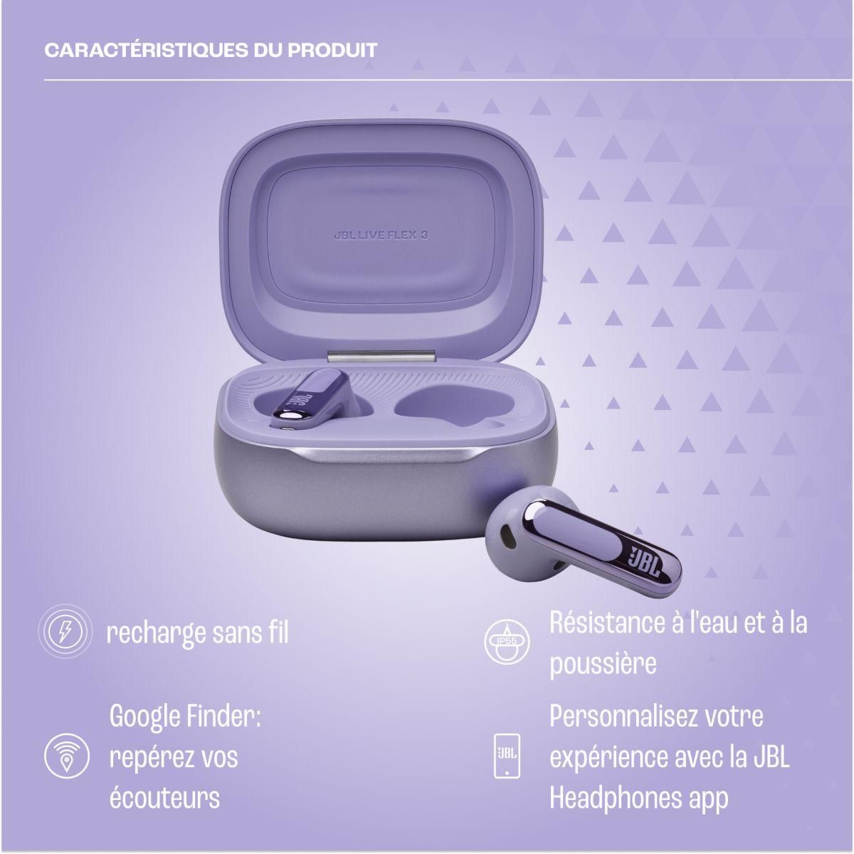 JBL Ecouteurs Live Flex 3 Violet