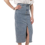 MONDAY PREMIUM Jupe En Jean  Délavé Femme Monday Premium 392. Coloris disponibles : Bleu