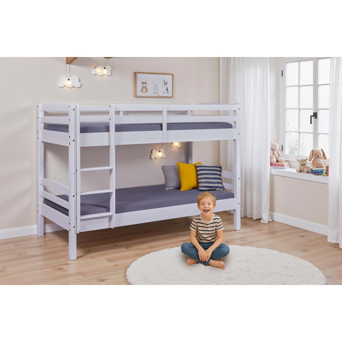 Paris Prix Lit Enfant Superposé  Joe  90x200cm Blanc