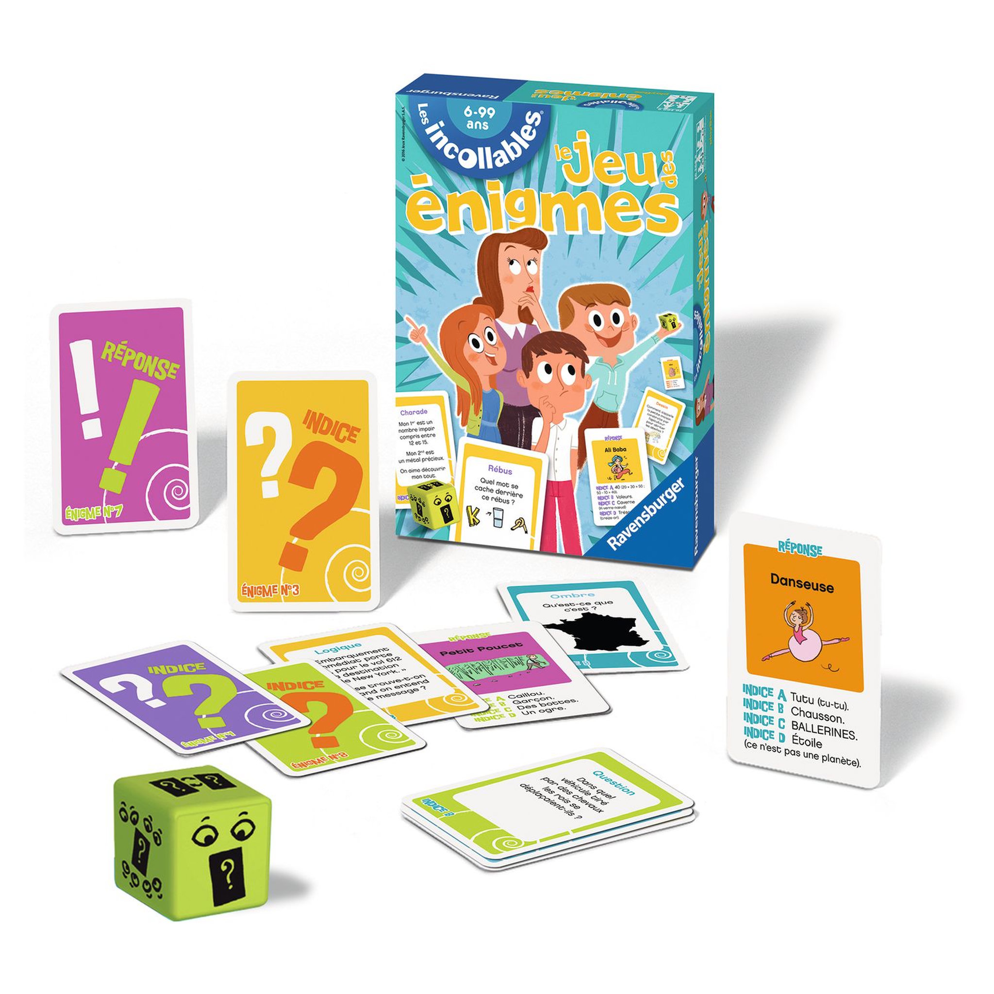 Voir la diapositive 2 : RAVENSBURGER Jeu Énigmes des Incollables
