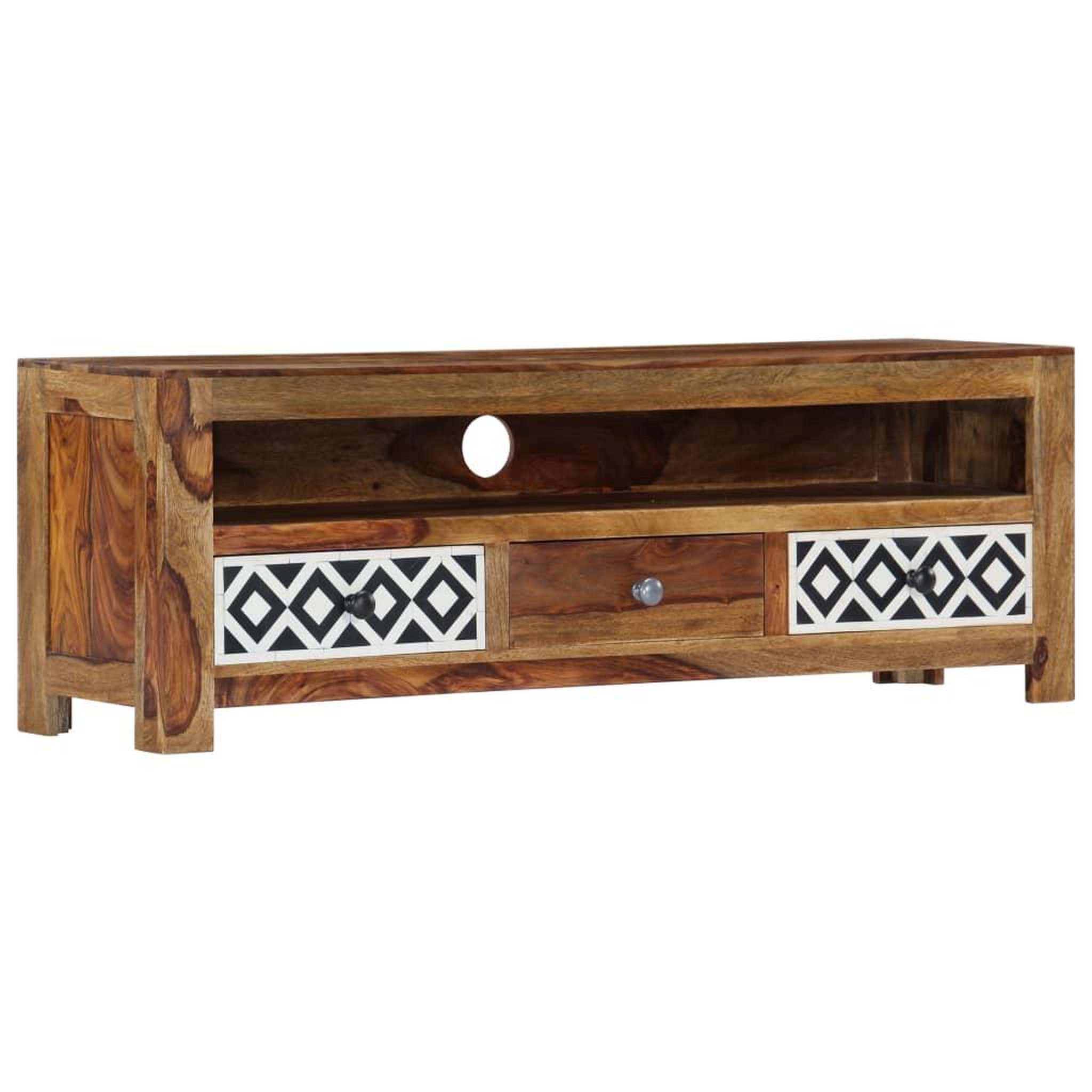 VIDAXL Meuble tv 120x30x40 cm bois de sesham solide