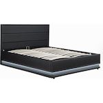 Habitat et Jardin Lit LED avec coffre  Anastasia  - 180 x 200 cm - Noir