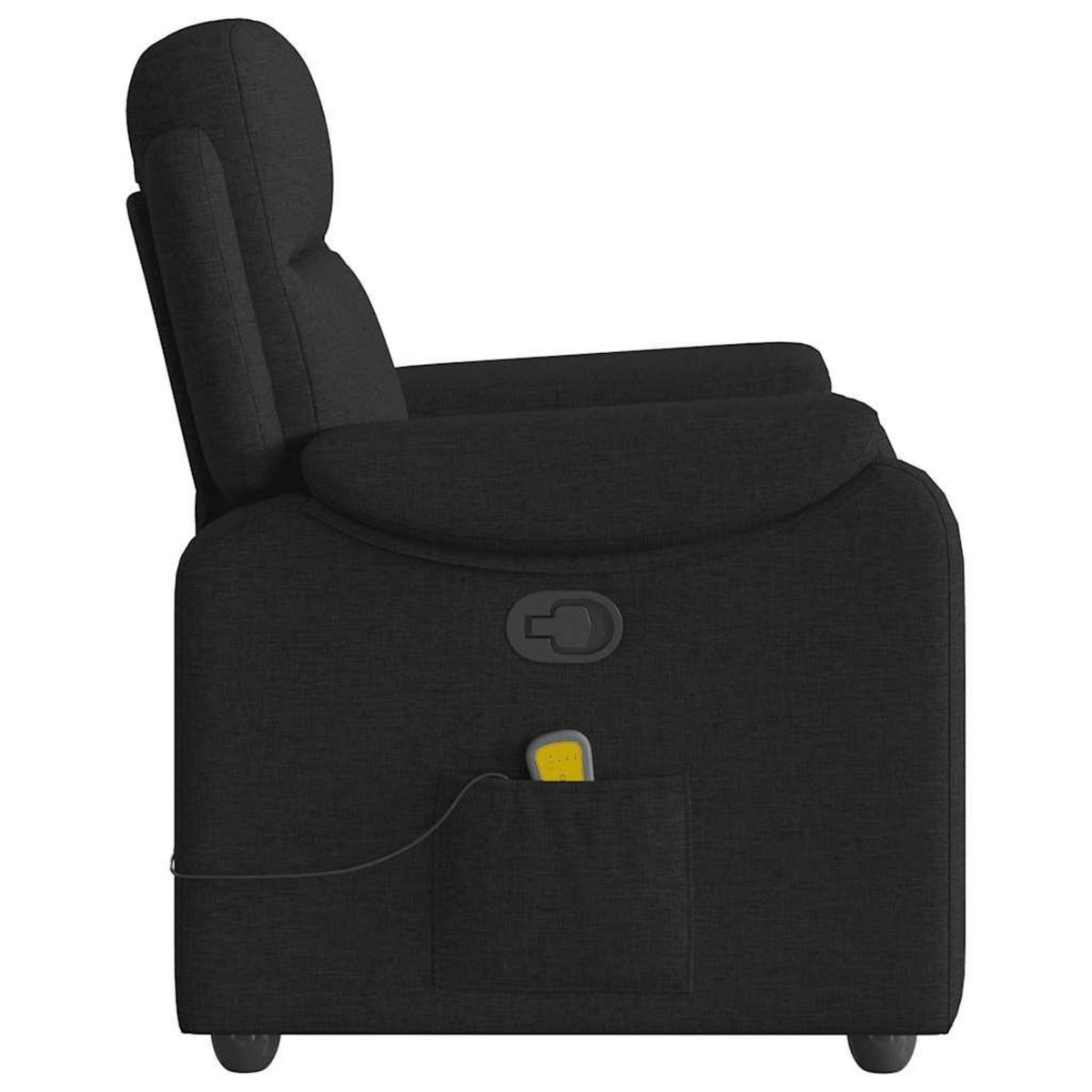 VIDAXL Fauteuil de massage inclinable Noir Tissu