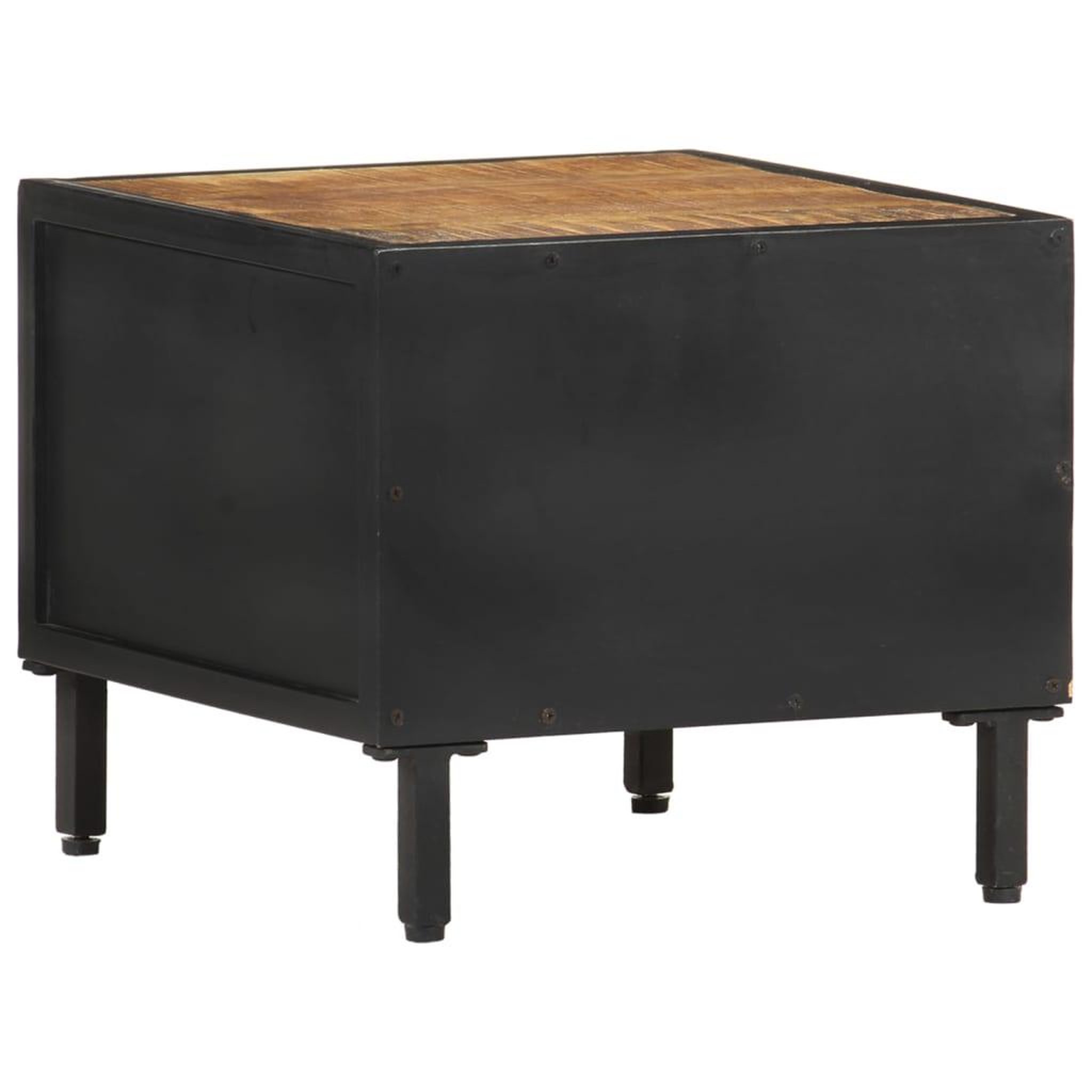 Voir la diapositive 4 : VIDAXL Table de chevet 40x40x35 cm bois de manguier brut