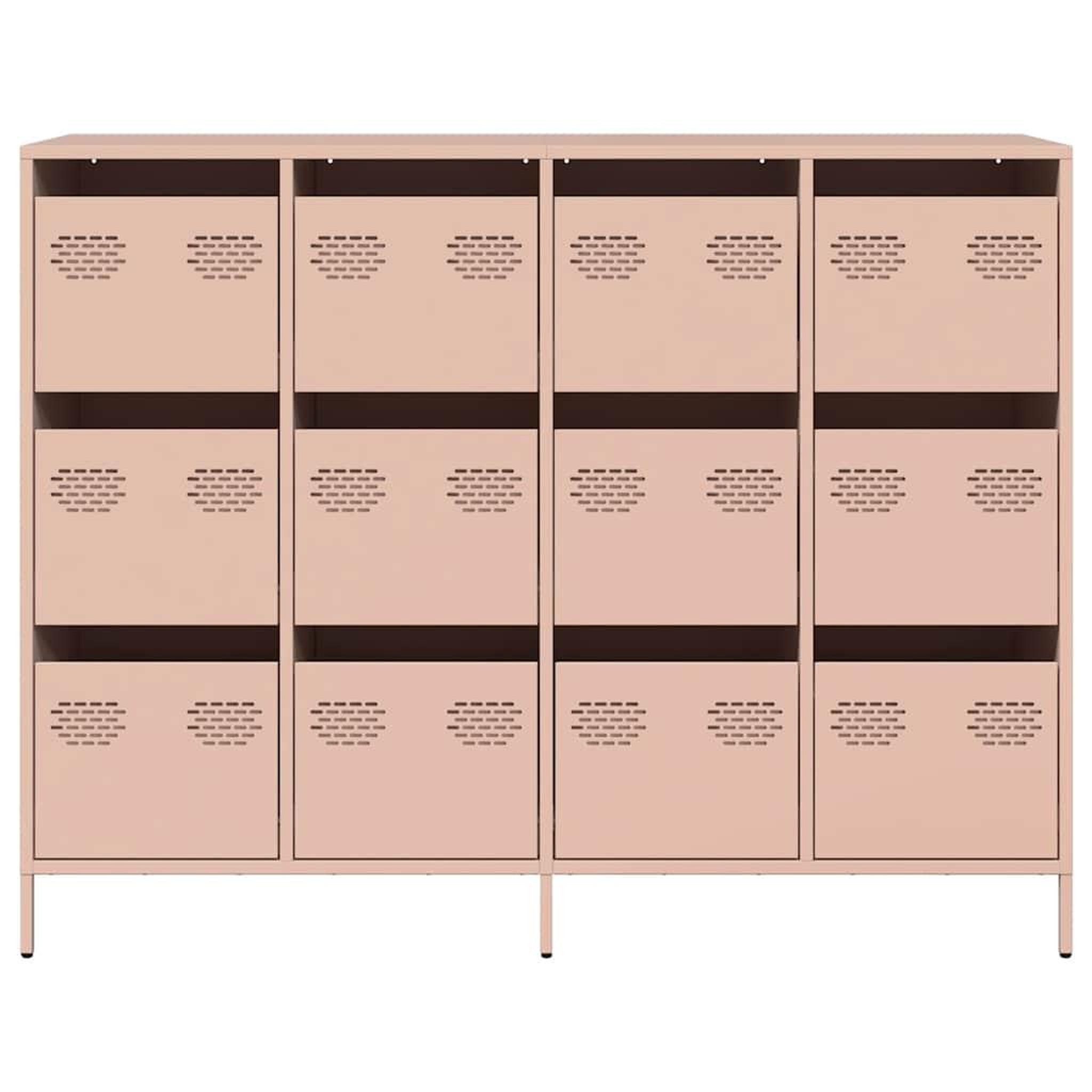 Voir la diapositive 5 : VIDAXL Buffet rose 135x39x103,5 cm acier lamine a froid