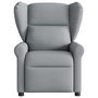 Voir la diapositive 4 : VIDAXL Fauteuil de massage inclinable electrique gris clair tissu