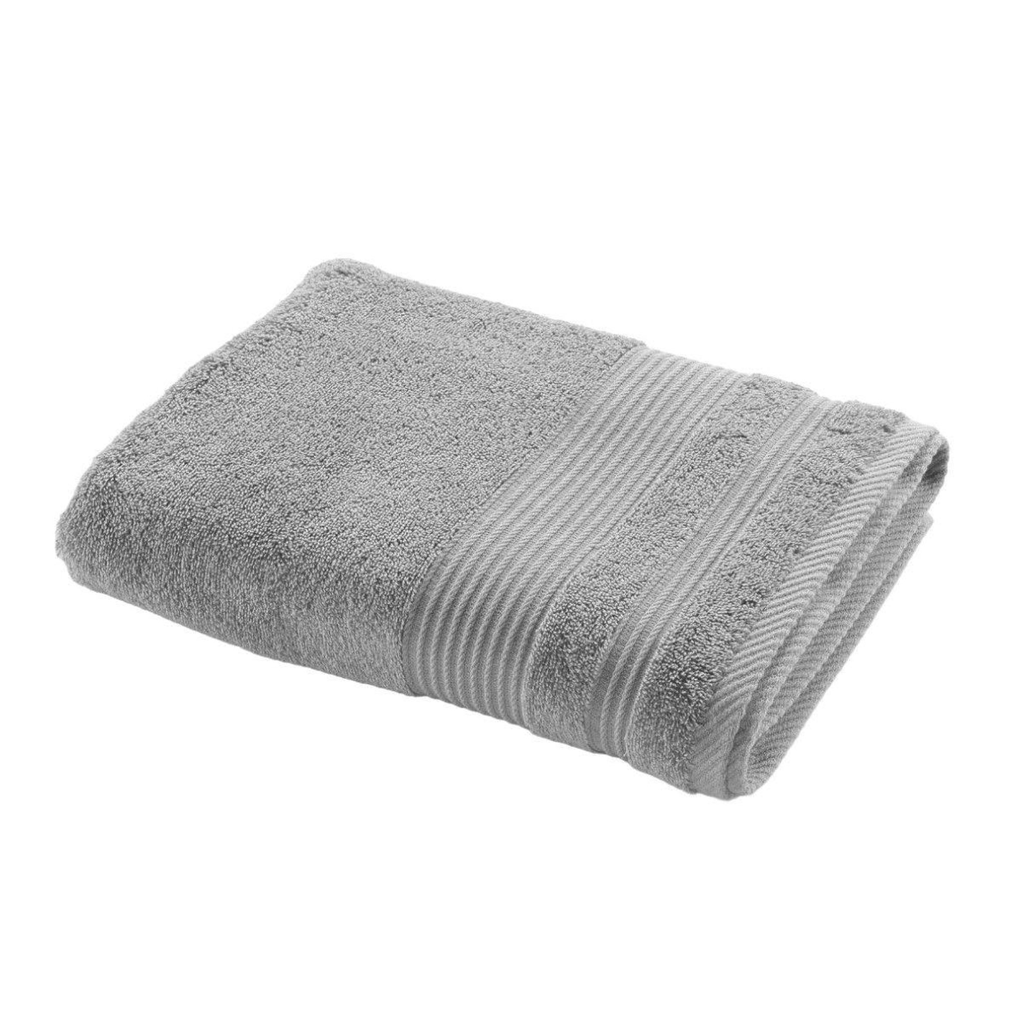 Douceur d'Intérieur Drap de douche  tendresse  70x130cm gris perle