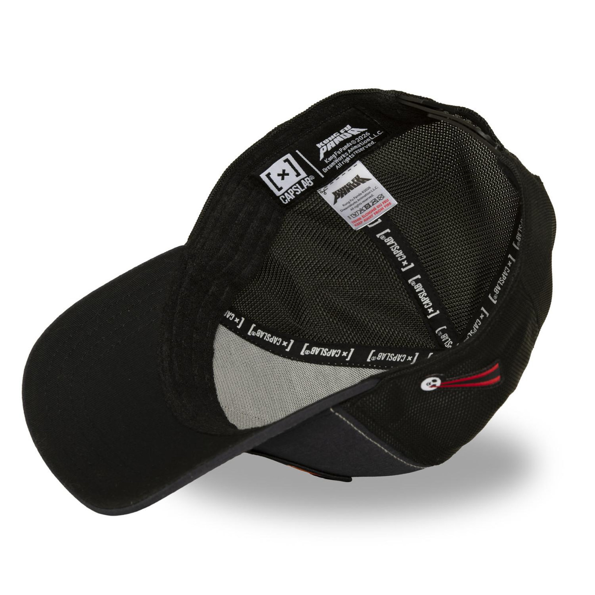 Voir la diapositive 5 : CAPSLAB Casquette trucker premium avec filet et patch Kung fu Panda 2