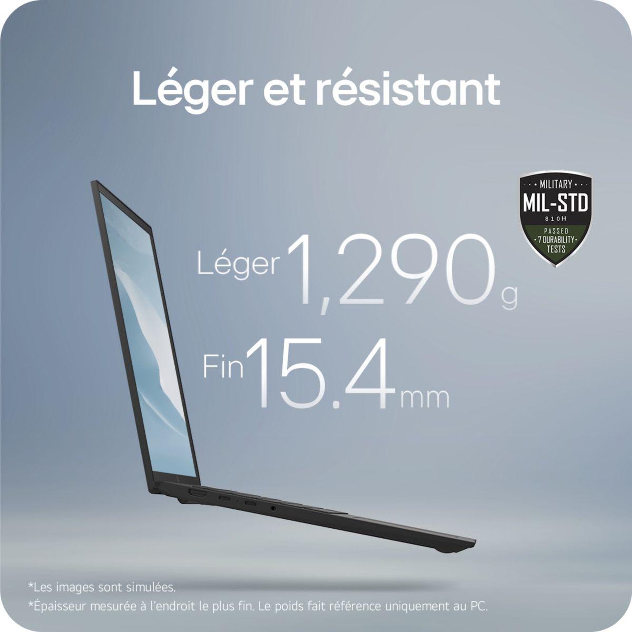Voir la diapositive 5 : LG Ordinateur portable Gram 15Z80T-G.AU88F Copilot+