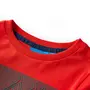 VIDAXL T-shirt enfants a manches longues rouge 104