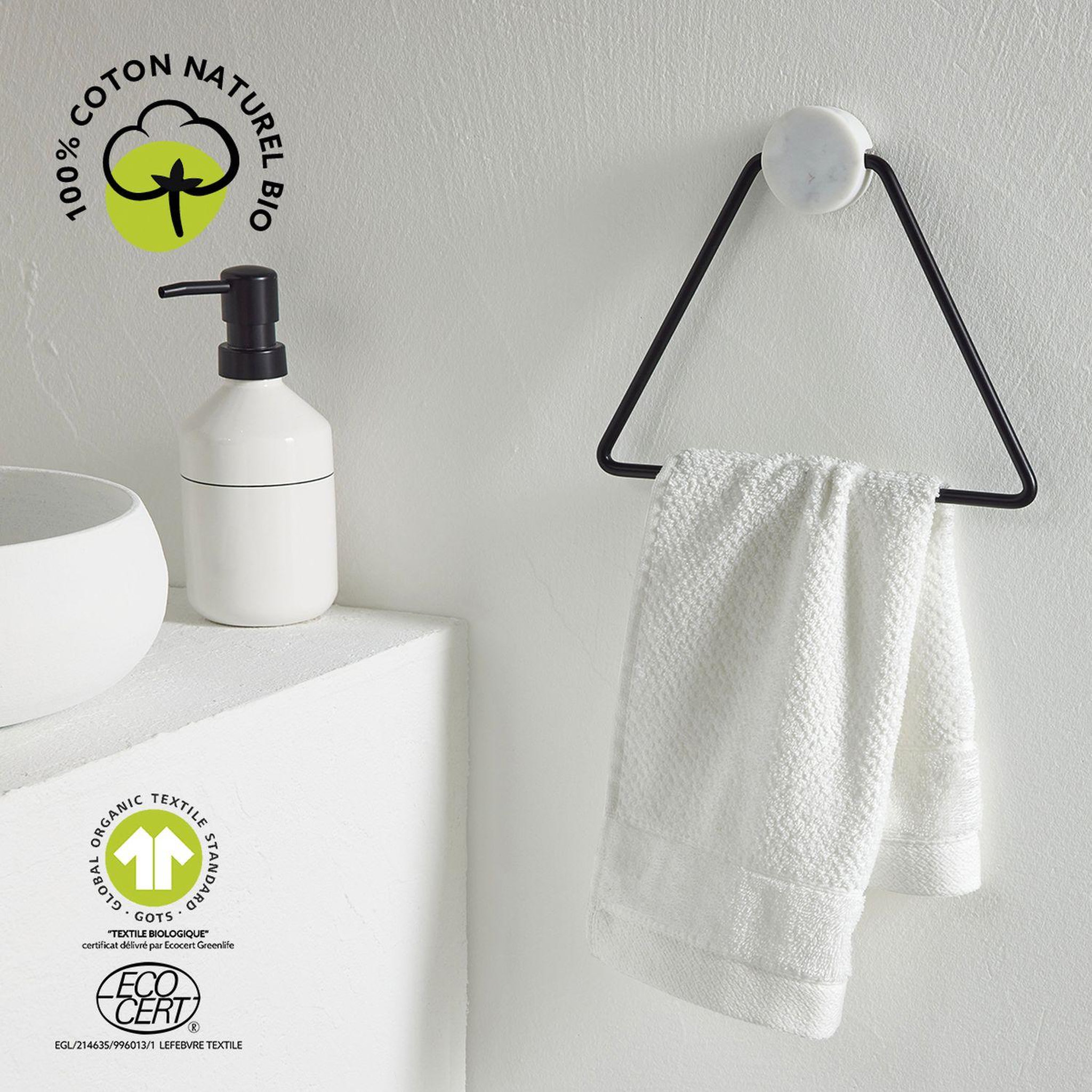 Voir la diapositive 2 : Today Serviette pour invité - 100% coton bio
