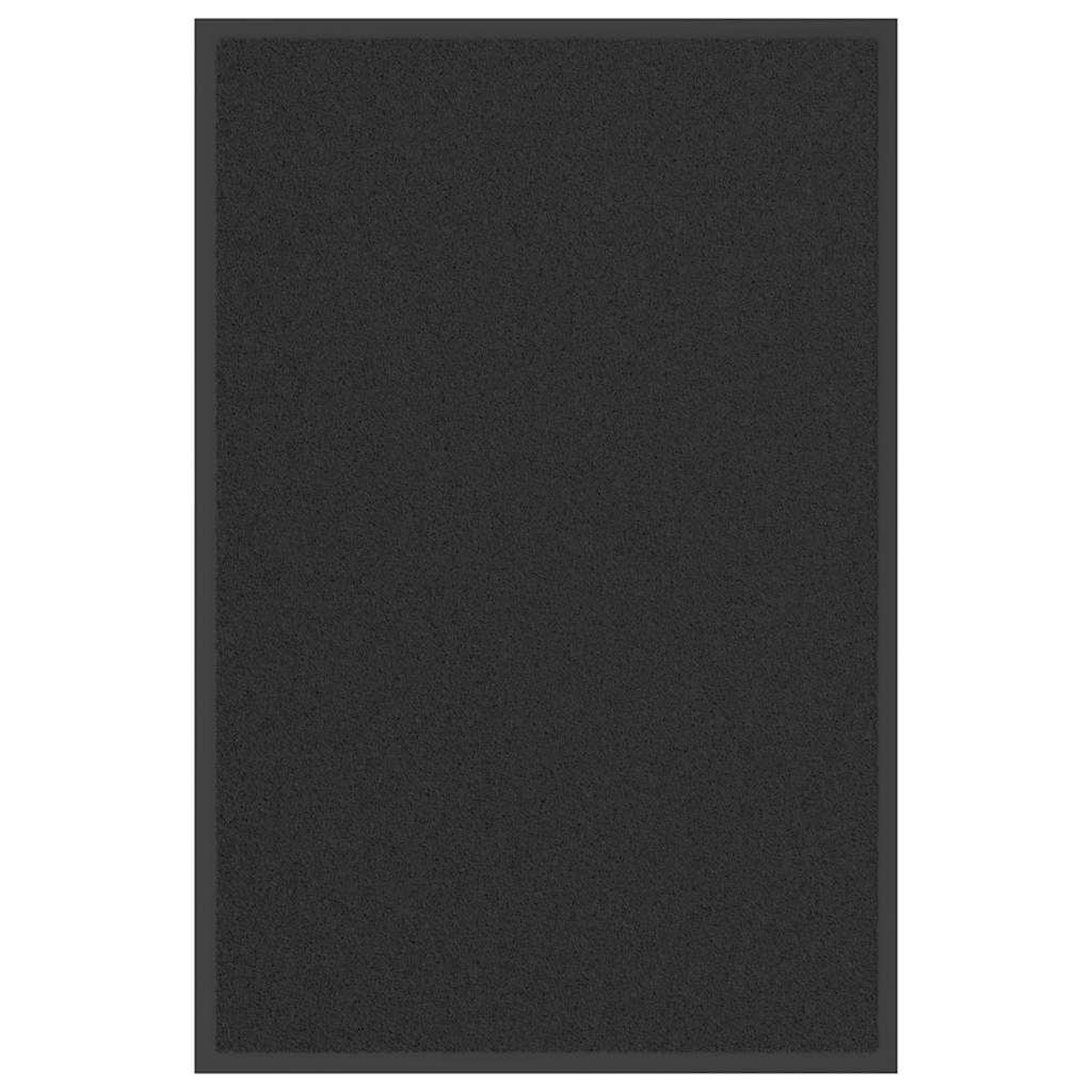 VIDAXL Paillasson noir 60x90 cm