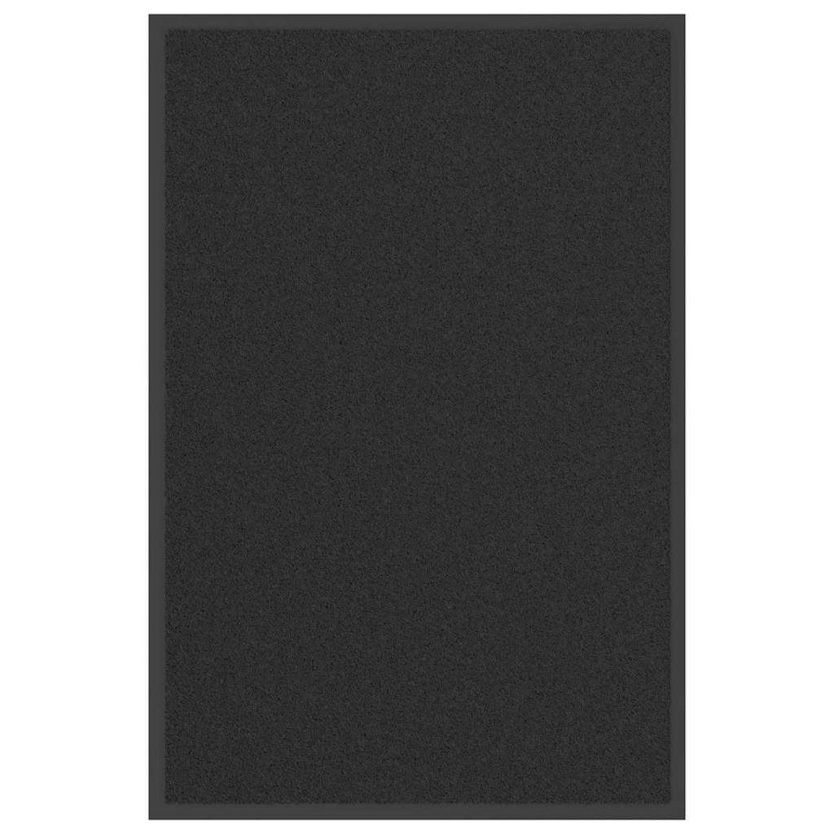 VIDAXL Paillasson noir 60x90 cm