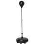 Voir la diapositive 1 : HOMCOM Punching ball sur pied hauteur réglable H.133 -151cm - ressort central, socle ventouses - accessoires - jaune noir