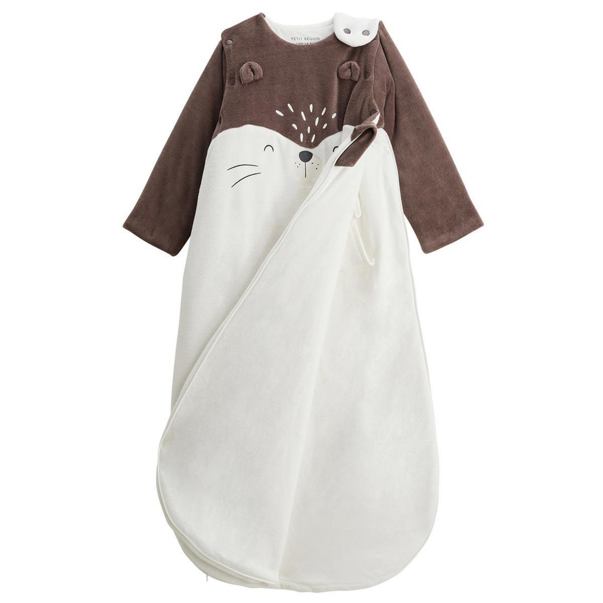 Petit Béguin Gigoteuse d'hiver en velours avec manches amovibles Cracotte