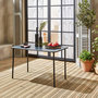 Voir la diapositive 2 : SWEEEK Table de jardin métal 4 places, Amelia L 120 x 70 x 72,5cm