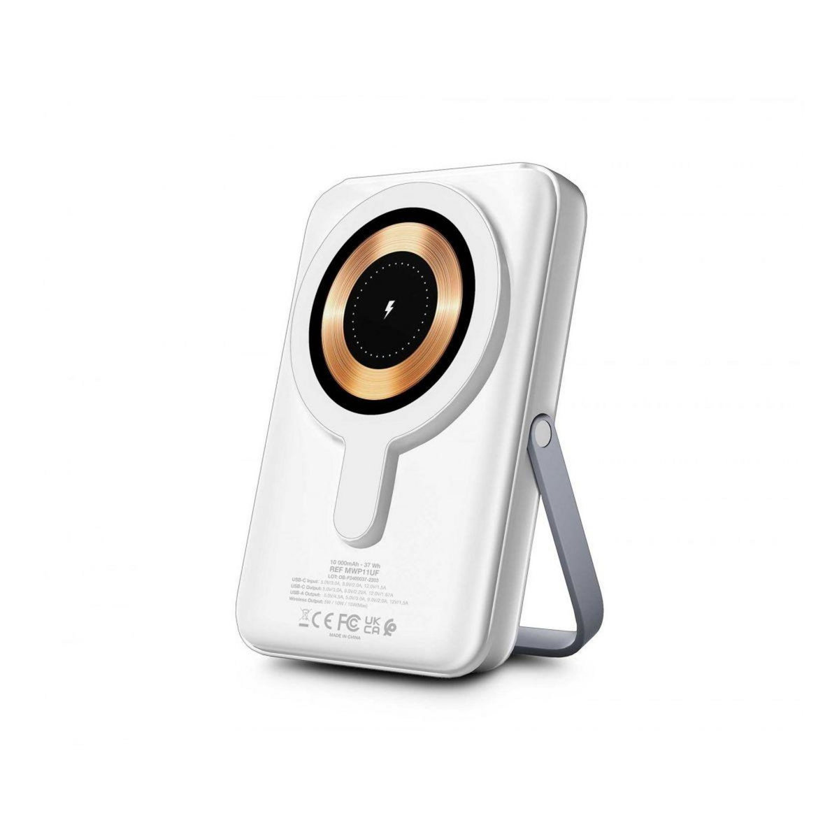 URBAN FACTORY Batterie externe 10 000 mAh MagSafe blanc