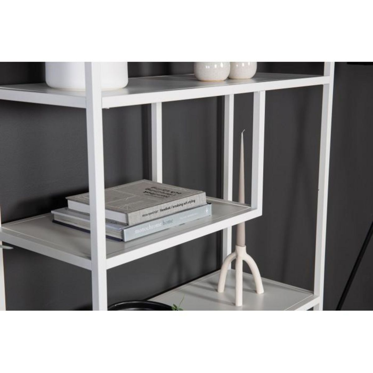 Paris Prix Étagère Bibliothèque 6 Niveaux  Staal  188cm Blanc