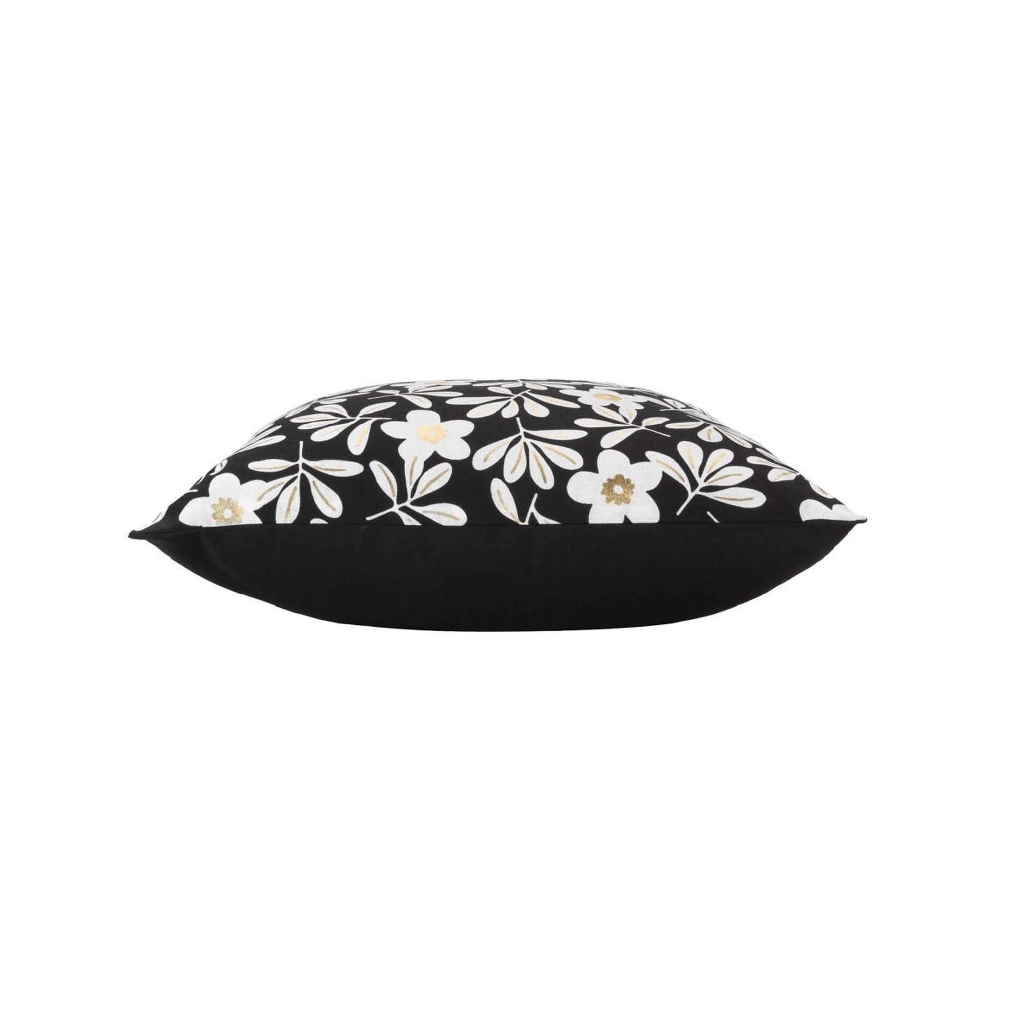 Voir la diapositive 2 : Douceur d'Intérieur Coussin déco imprimé  wilma  45x45cm noir
