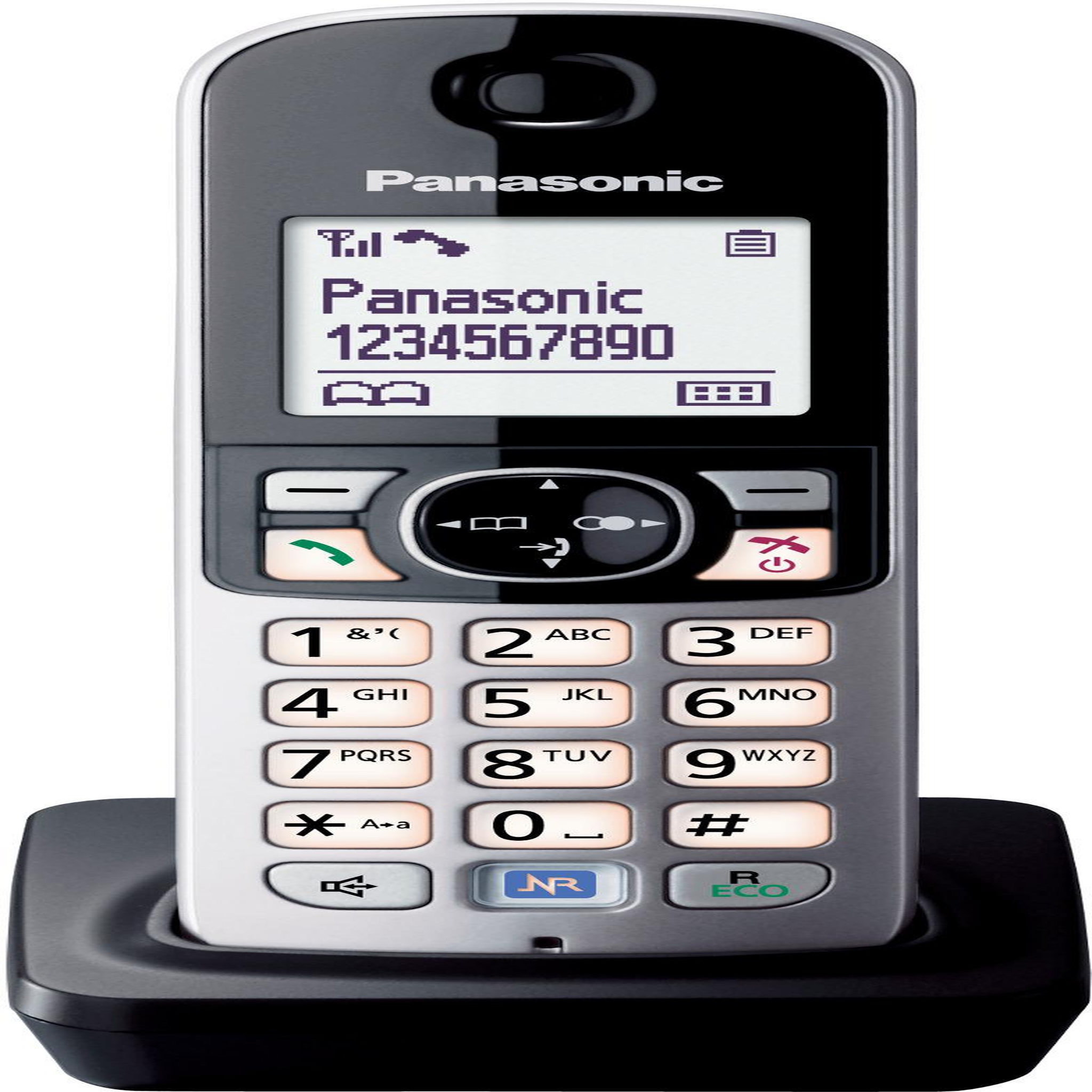 Voir la diapositive 2 : PANASONIC Téléphone sans fil dect noir - kxtga681exb