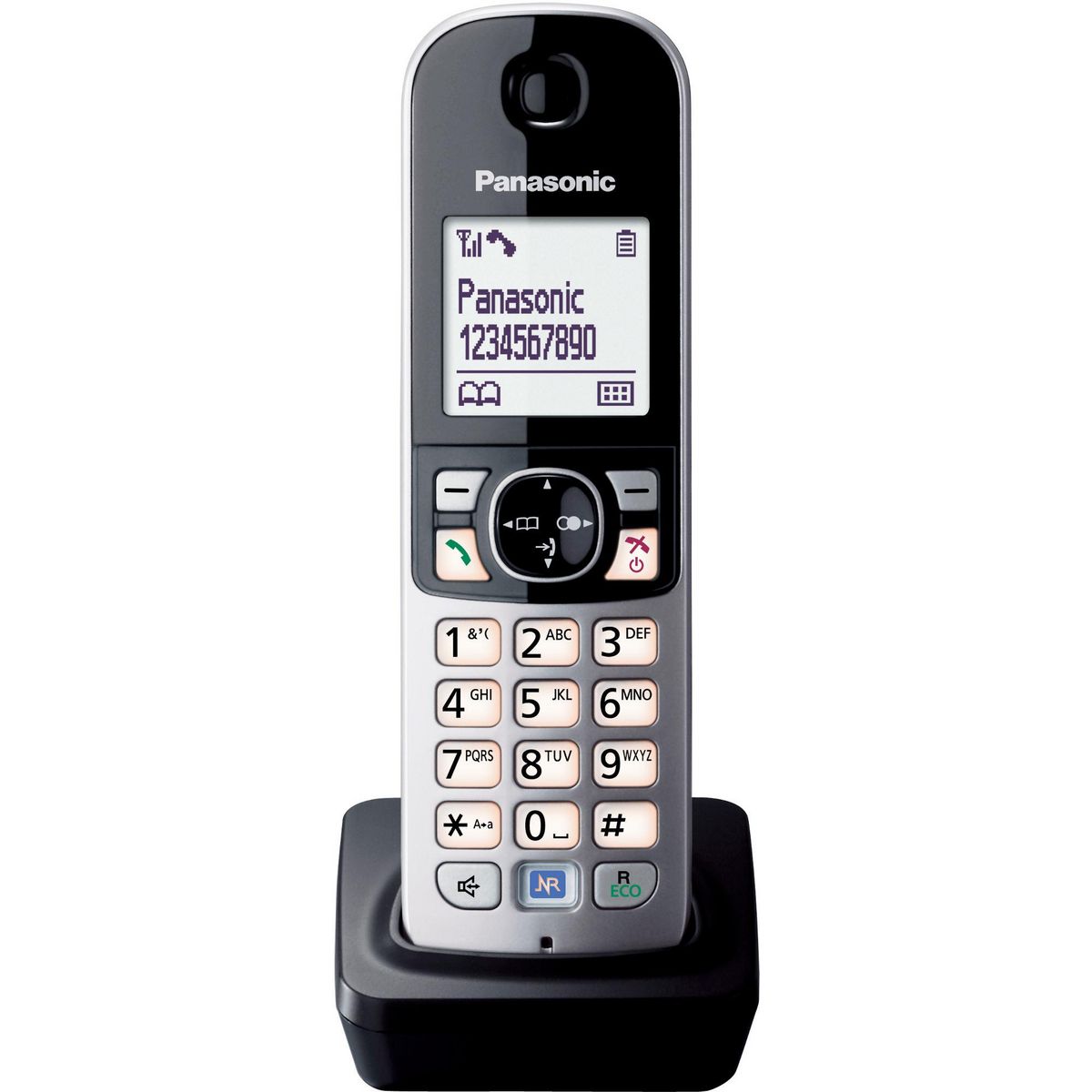 PANASONIC Téléphone sans fil dect noir - kxtga681exb