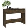Voir la diapositive 3 : VIDAXL Table console chene fume 100x35x76,5 cm bois d'ingenierie